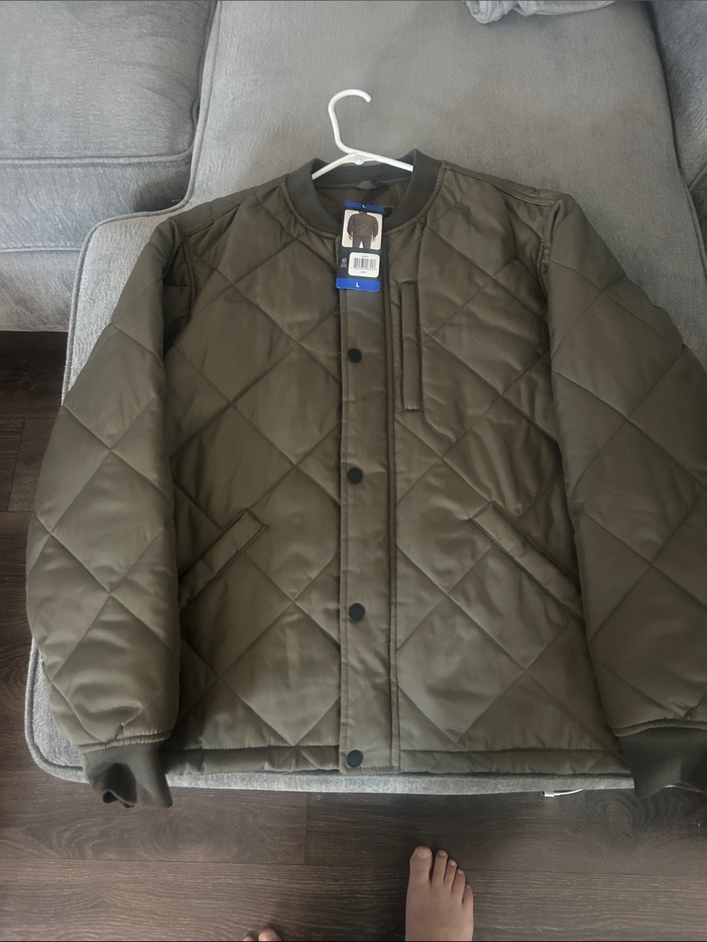 Banana Republic Quilted Olive Jacket